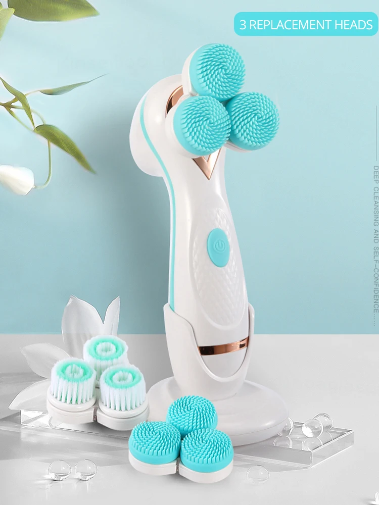3D V Face Electric Facial Cleansing Machine Household Blackhead Remover Acne Rotating Silicone Gel Cleansing System
3D V Face Electric Facial Cleansing Machine Household Blackhead Remover Acne Rotating Silicone Gel Cleansing System