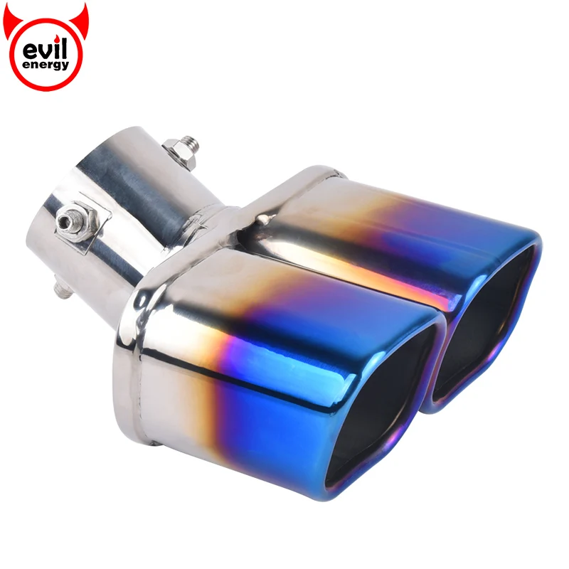evil energy Universal Car Exhaust Muffler Tip Square Stainless Steel Exhaust Muffler Double Outlet For Audi A3 8v Exhaust Pipe
evil energy Universal Car Exhaust Muffler Tip Square Stainless Steel Exhaust Muffler Double Outlet For Audi A3 8v Exhaust Pipe
