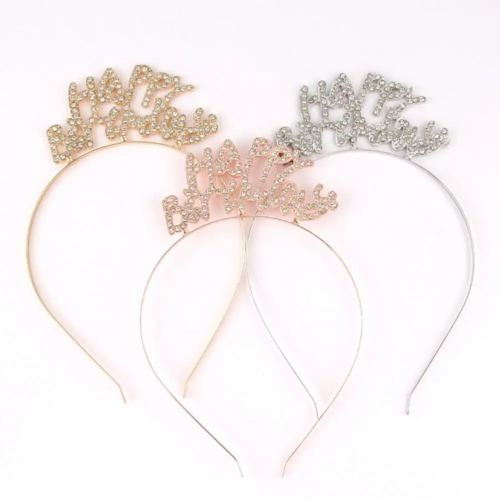 Girl Hairbands Crown Smooth Surface Glitter Alloy Anti-rust Durable Happy Birthday Head Wrap for Hair Accessorie
Girl Hairbands Crown Smooth Surface Glitter Alloy Anti-rust Durable Happy Birthday Head Wrap for Hair Accessorie