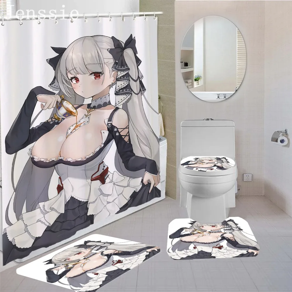3/4pcs Bathroom Set Japan Anime Maid Sexy Girls Waterproof Shower Curtain With Hooks Pedestal Rug Lid Toilet Cover Bath Mat Set
3/4pcs Bathroom Set Japan Anime Maid Sexy Girls Waterproof Shower Curtain With Hooks Pedestal Rug Lid Toilet Cover Bath Mat Set