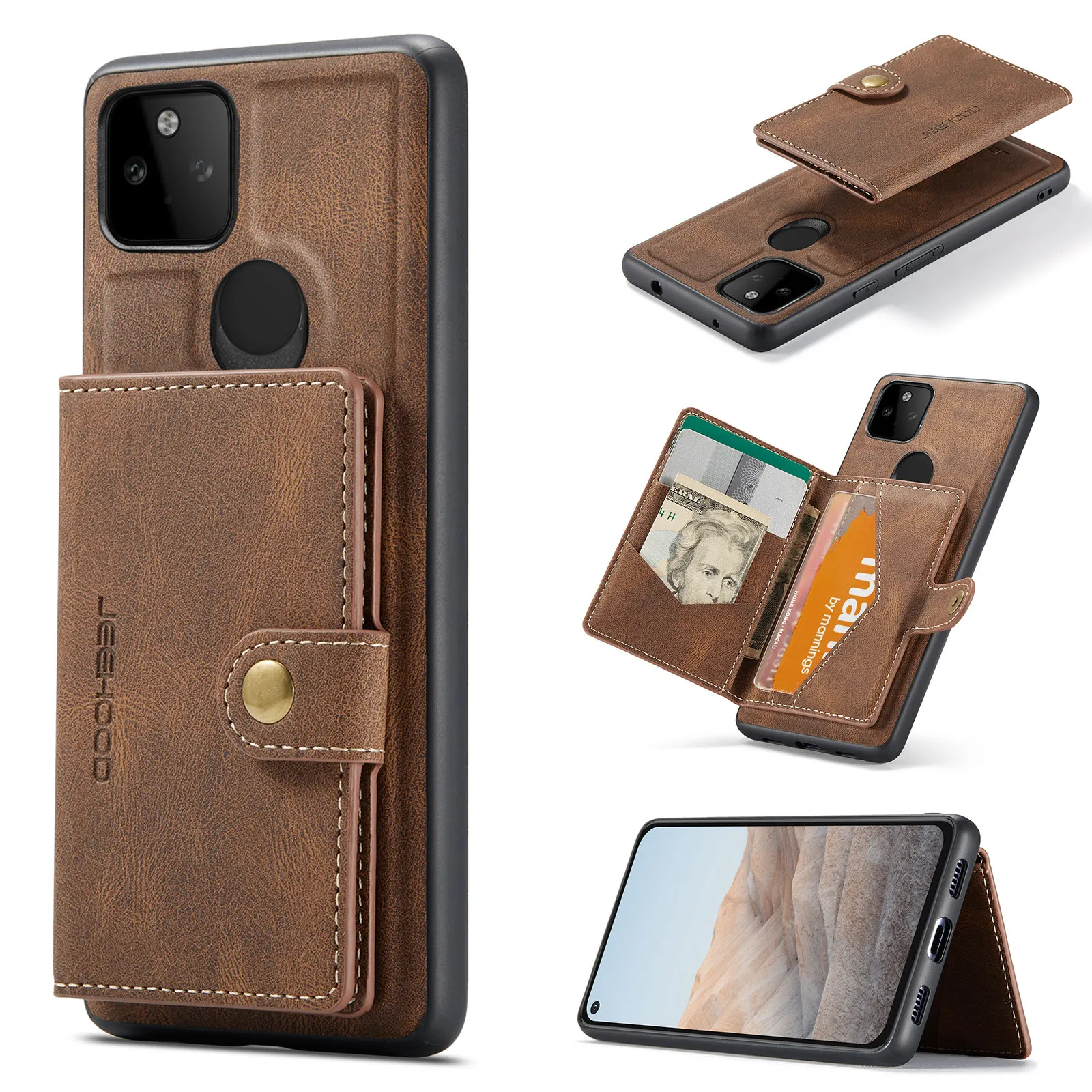for Google Pixel 5A 5G Leather Case with Magnetic Wallet Leather Small Wallet in Kickstand Card Holder Designed Cover Case
for Google Pixel 5A 5G Leather Case with Magnetic Wallet Leather Small Wallet in Kickstand Card Holder Designed Cover Case