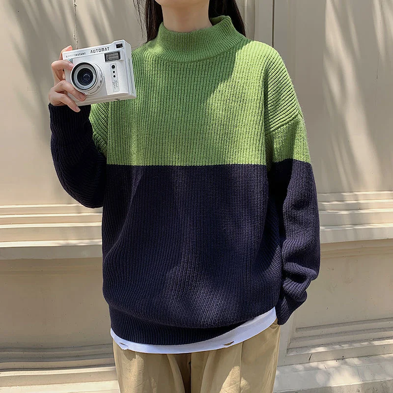 Осень-зима 2021, цветной свитер Neploha, Мужская Уличная одежда с высоким воротником, Повседневные свитера, СВОБОДНЫЙ Модный пуловер унисекс
Осень-зима 2021, цветной свитер Neploha, Мужская Уличная одежда с высоким воротником, Повседневные свитера, СВОБОДНЫЙ Модный пуловер унисекс