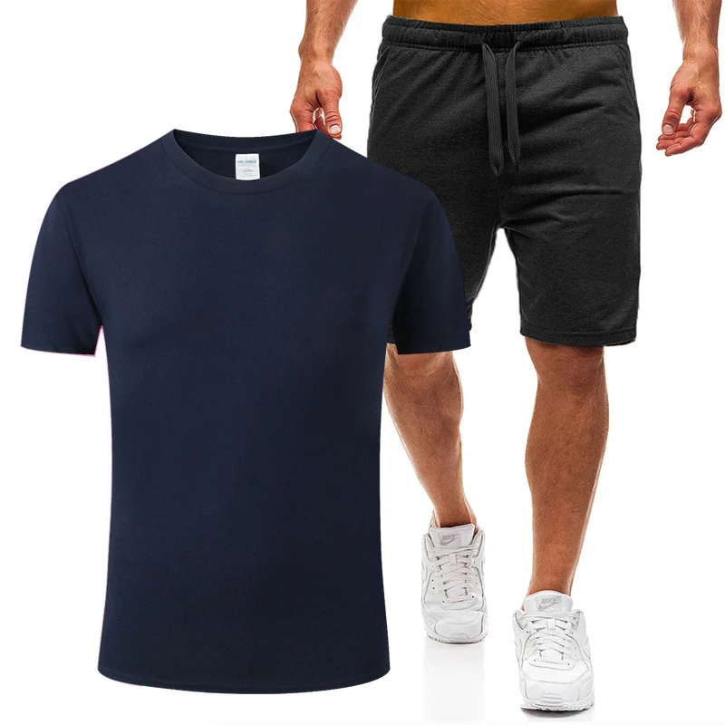 2020 Men Casual Suit Fashion 2-piece Sportswear Solid Short Sleeve T-shirt Shorts Suit Men's Sportswear Track Field Suit Summer
2020 Men Casual Suit Fashion 2-piece Sportswear Solid Short Sleeve T-shirt Shorts Suit Men's Sportswear Track Field Suit Summer