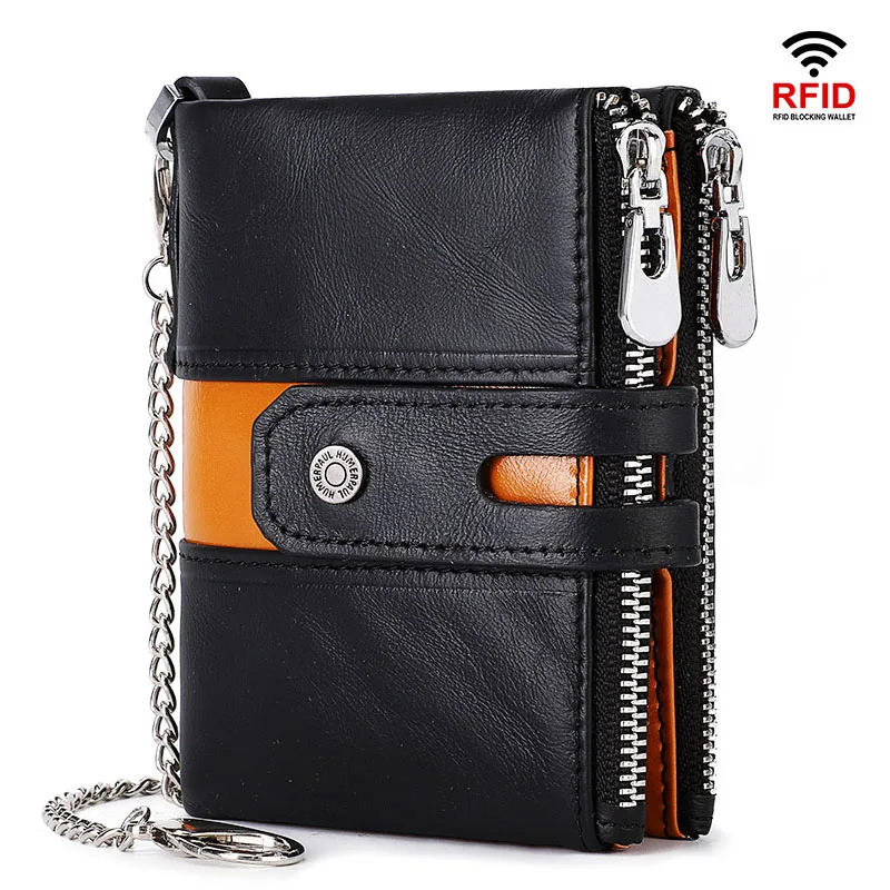 Genuine Cow Leather Wallet for Men with Coin Pocket RFID Blocking Purse Quality Design Money Bag Male Walet Wholesale
Genuine Cow Leather Wallet for Men with Coin Pocket RFID Blocking Purse Quality Design Money Bag Male Walet Wholesale