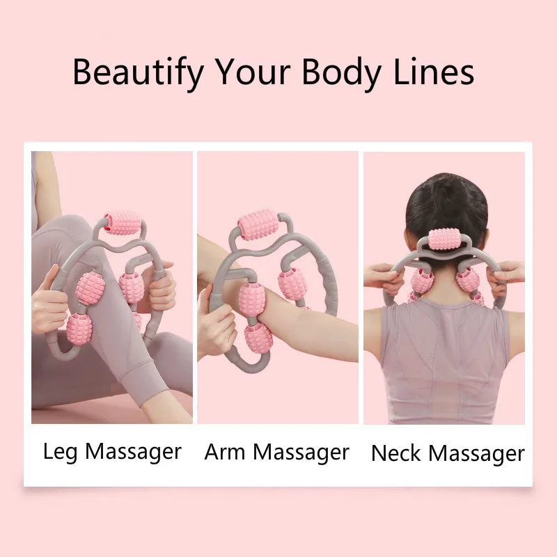 U-shaped trigger point massage roller 360 degree full body massage tool arm leg neck muscle massager 4-wheel exercise equipment
U-shaped trigger point massage roller 360 degree full body massage tool arm leg neck muscle massager 4-wheel exercise equipment