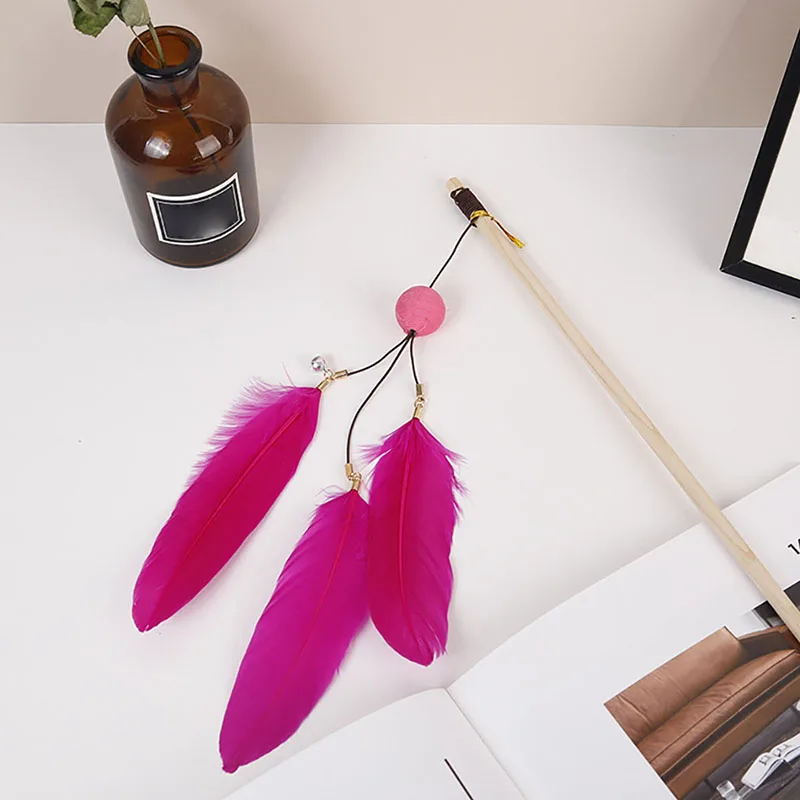 Cat Toy Stick Feather Wand With Ball Interactive Cat Teaser Wand Funny Pet Cats Training Intelligence Supplies For Kittens Kitty
Cat Toy Stick Feather Wand With Ball Interactive Cat Teaser Wand Funny Pet Cats Training Intelligence Supplies For Kittens Kitty