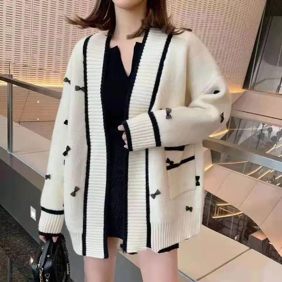 2021 new Korean sweet gentle women's coat loose lazy knitting sweater spring and autumn versatile cardigan
2021 new Korean sweet gentle women's coat loose lazy knitting sweater spring and autumn versatile cardigan