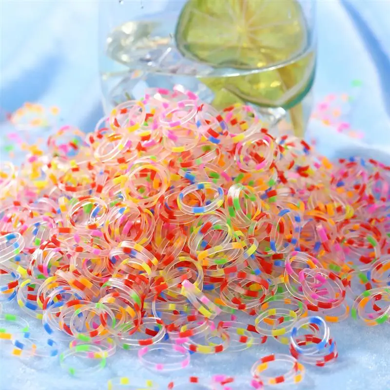 1000Pcs/Set Rubber Hair Ties Hair Rope Soft Mini Rubber Bands Elastic Hair Bands For Kids Hair Accessories Random Color
1000Pcs/Set Rubber Hair Ties Hair Rope Soft Mini Rubber Bands Elastic Hair Bands For Kids Hair Accessories Random Color