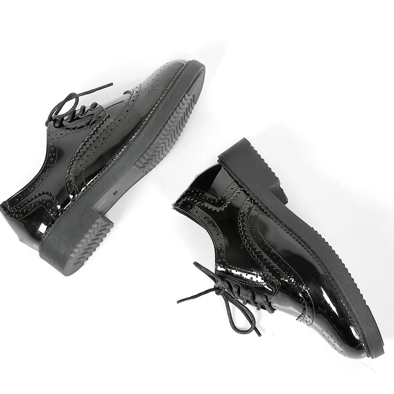 Autumn Spring Women Oxford Flats Shapes Brogue Leather Full Black Office Outsole Female Shoes
Autumn Spring Women Oxford Flats Shapes Brogue Leather Full Black Office Outsole Female Shoes