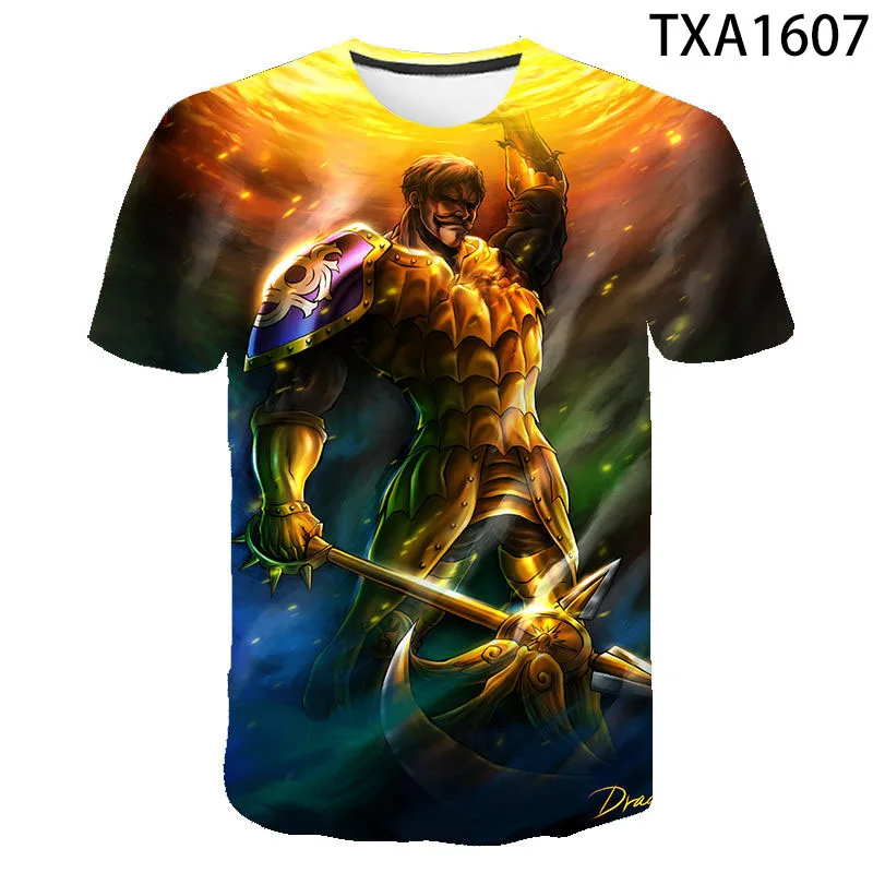Escanor Summer 3D Printed T Shirts Casual Men Women Children Fashion Short Sleeve Boy Girl Kids Cool Streetwear Cotton Tops
Escanor Summer 3D Printed T Shirts Casual Men Women Children Fashion Short Sleeve Boy Girl Kids Cool Streetwear Cotton Tops