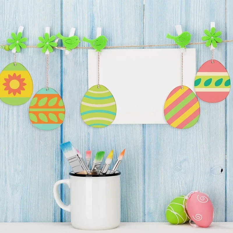6PCS/Set Happy Easter Party Bunny Eggs DIY Ornaments Wooden Home Decorations Creative Children's Handmade Toy Easter Egg
6PCS/Set Happy Easter Party Bunny Eggs DIY Ornaments Wooden Home Decorations Creative Children's Handmade Toy Easter Egg