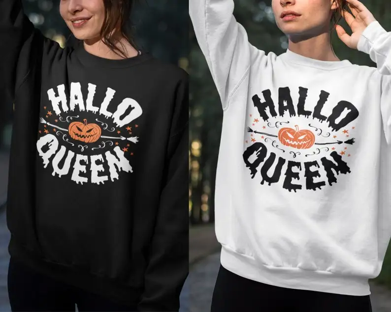 Halloqueen Sweatshirt, gothic scary pumpkin Sweater, Hallo creepy Jumper Harajuku Hoodie Print Sweatshirt Women 100% cotton top
Halloqueen Sweatshirt, gothic scary pumpkin Sweater, Hallo creepy Jumper Harajuku Hoodie Print Sweatshirt Women 100% cotton top