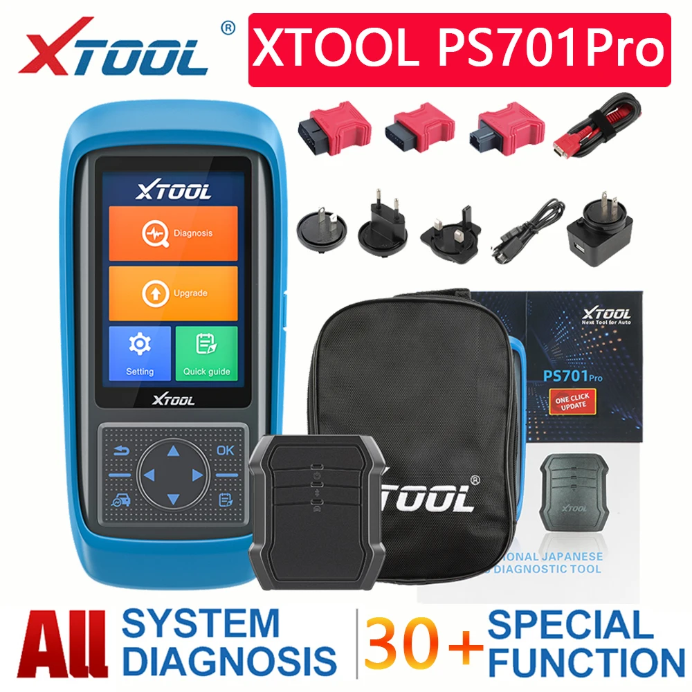 Диагностические инструменты XTOOL PS701Pro с активным тестированием, онлайн обновление, Bluetooth для японского автомобиля, для Toyota, Kia, для Isuzu
Диагностические инструменты XTOOL PS701Pro с активным тестированием, онлайн обновление, Bluetooth для японского автомобиля, для Toyota, Kia, для Isuzu