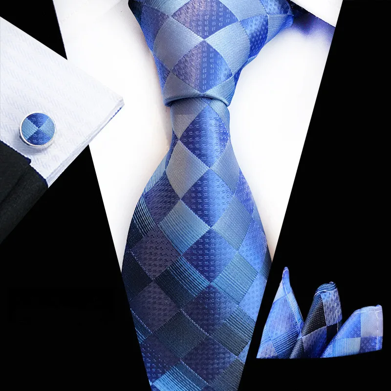 Набор мужских галстуков жаккардовые шелковые галстуки карманные Квадратные