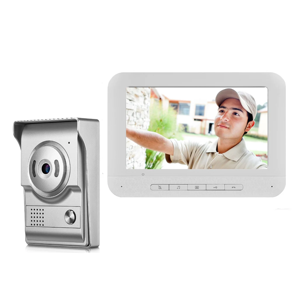 Видеодомофон yobangsafety 7 дюймовый монитор проводной видеодомофон дверная