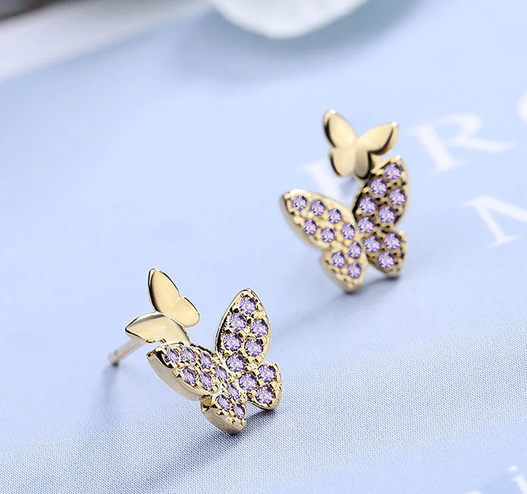 Luxury 925 Sterling Silver Earrings delicacy butterfly Ear Stud Fashion Womens High Quality Party Jewelry Love Gift
Luxury 925 Sterling Silver Earrings delicacy butterfly Ear Stud Fashion Womens High Quality Party Jewelry Love Gift