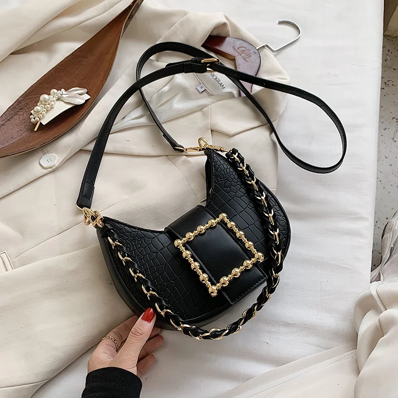 Weave Shoulder strap Armpit bag 2021 New High-quality PU Leather Women's Designer Handbag Stone pattern Shoulder Messenger Bag
Weave Shoulder strap Armpit bag 2021 New High-quality PU Leather Women's Designer Handbag Stone pattern Shoulder Messenger Bag