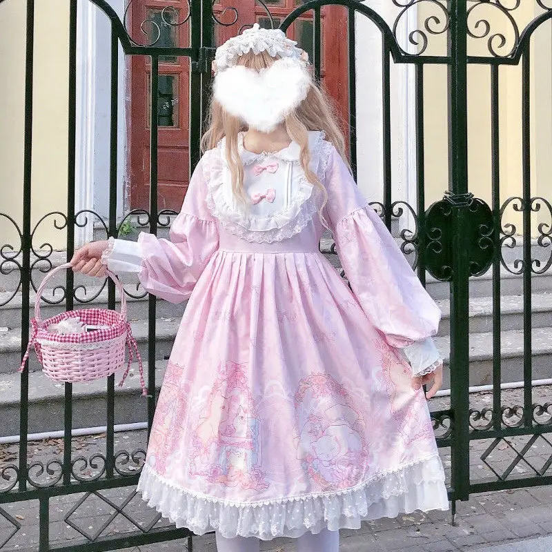 MAGOGO Princess Lolita OP Dress Japanese Soft Sister Girl Female Classical Long Sleeve Flower Dress
MAGOGO Princess Lolita OP Dress Japanese Soft Sister Girl Female Classical Long Sleeve Flower Dress
