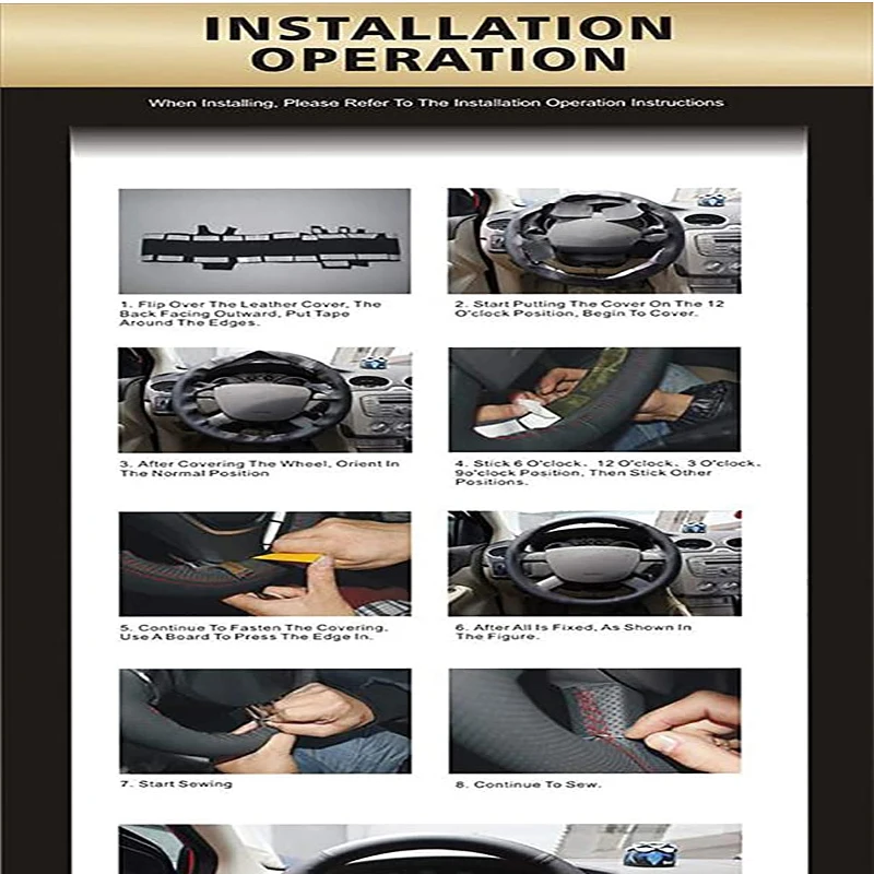 HOT SALE DIY Hand-Stitched Cowhide Car Steering Wheel Cover Fit for Audi TT 2008-2013 New Product
HOT SALE DIY Hand-Stitched Cowhide Car Steering Wheel Cover Fit for Audi TT 2008-2013 New Product