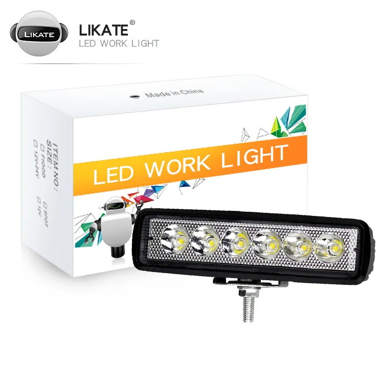 LKT 1PCS 6Inch 18W LED Tractor Motorcycle Off Road Truck Work Lights 12V 24V Spot Flood Lamp Driving Daylight LED Work Light
LKT 1PCS 6Inch 18W LED Tractor Motorcycle Off Road Truck Work Lights 12V 24V Spot Flood Lamp Driving Daylight LED Work Light