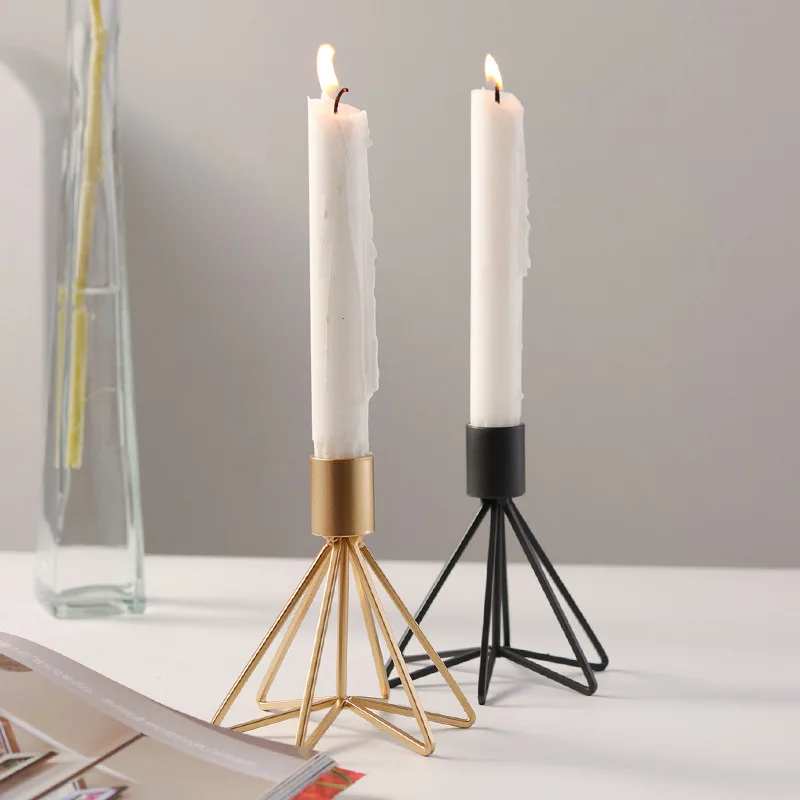 New Year Home Decoration Candle Holder Ornament Decoration Geometric Shape Metal Crafts Candlelight Dinner Centerpieces
New Year Home Decoration Candle Holder Ornament Decoration Geometric Shape Metal Crafts Candlelight Dinner Centerpieces
