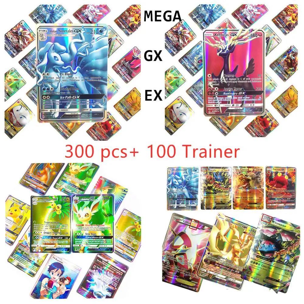 300 шт. английская GX Мега тегкомандная настольная игра карты торговые карты Poke Flash mon Card Battle TCG коллекционные карты для детских игрушек
300 шт. английская GX Мега тегкомандная настольная игра карты торговые карты Poke Flash mon Card Battle TCG коллекционные карты для детских игрушек