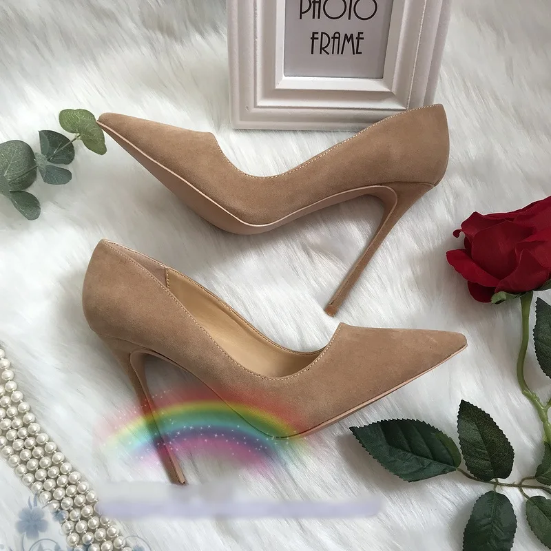 Sexy Suede Pointed Toe Pumps 12cm Stiletto Heels Shallow Dress Shoes Black Red Pink Wedding Shoes Bride Plus Size 45 Customized
Sexy Suede Pointed Toe Pumps 12cm Stiletto Heels Shallow Dress Shoes Black Red Pink Wedding Shoes Bride Plus Size 45 Customized