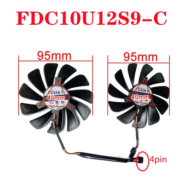 2pcs new replacement fan thermal fan 95mm 4pin 40x40x40mm FDC10U12S9-C GPU cooler Graphics card RX5500 XT fan XFX Radeon RX 5600
2pcs new replacement fan thermal fan 95mm 4pin 40x40x40mm FDC10U12S9-C GPU cooler Graphics card RX5500 XT fan XFX Radeon RX 5600
