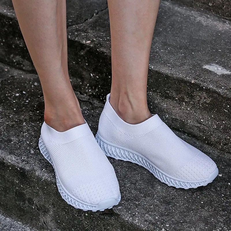 Llogai Women Shoes Sneakers Women Breathable Mesh Sports Shoes Female Slip on Platform Sneakers White Knit Sock Shoes Casual New
Llogai Women Shoes Sneakers Women Breathable Mesh Sports Shoes Female Slip on Platform Sneakers White Knit Sock Shoes Casual New