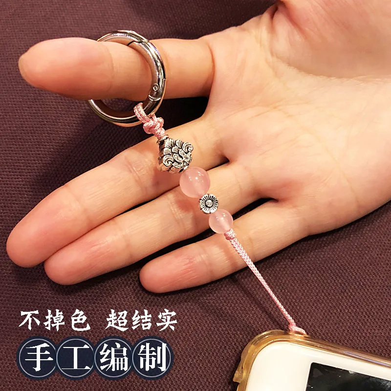 Original DIY agate mobile phone chain rope buckle anti-drop disassembly ring pendant unisex Chinese style mobile phone pendant
Original DIY agate mobile phone chain rope buckle anti-drop disassembly ring pendant unisex Chinese style mobile phone pendant