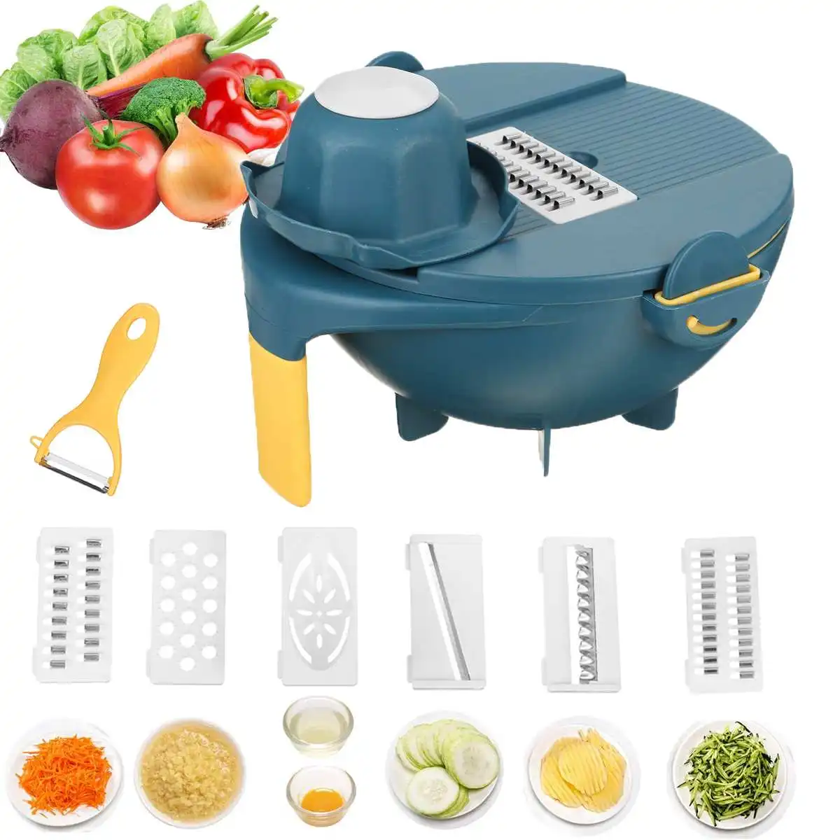 2021 7 in 1 Multi-Function Vegetable Chopper Carrots Potatoes Grater Cut Shred for Kitchen Convenience Garlic Press Gadgets
2021 7 in 1 Multi-Function Vegetable Chopper Carrots Potatoes Grater Cut Shred for Kitchen Convenience Garlic Press Gadgets