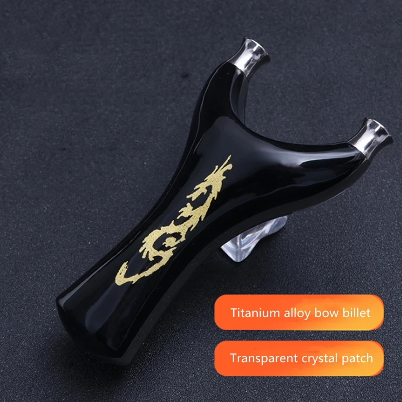 Powerful Titanium Alloy Flat Leather Hunting Slingshot Cnc Craft Crystal Patch Outdoor Shooting Competitive Precision Catapult
Powerful Titanium Alloy Flat Leather Hunting Slingshot Cnc Craft Crystal Patch Outdoor Shooting Competitive Precision Catapult