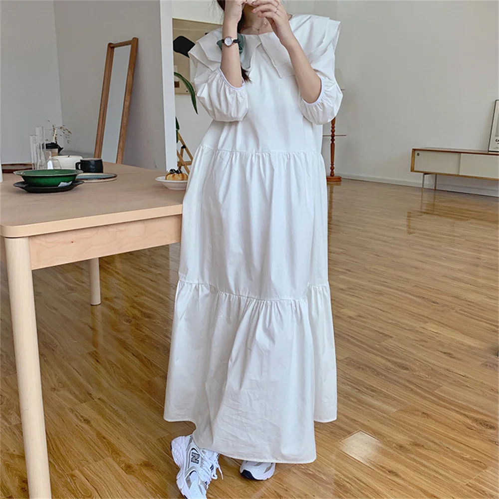 Alien Kitty Preppy Style Straight Loose Women Sailor Collar Autumn Slim Casual Femme Chic All Match Dresses Streetwear Vestidos
Alien Kitty Preppy Style Straight Loose Women Sailor Collar Autumn Slim Casual Femme Chic All Match Dresses Streetwear Vestidos