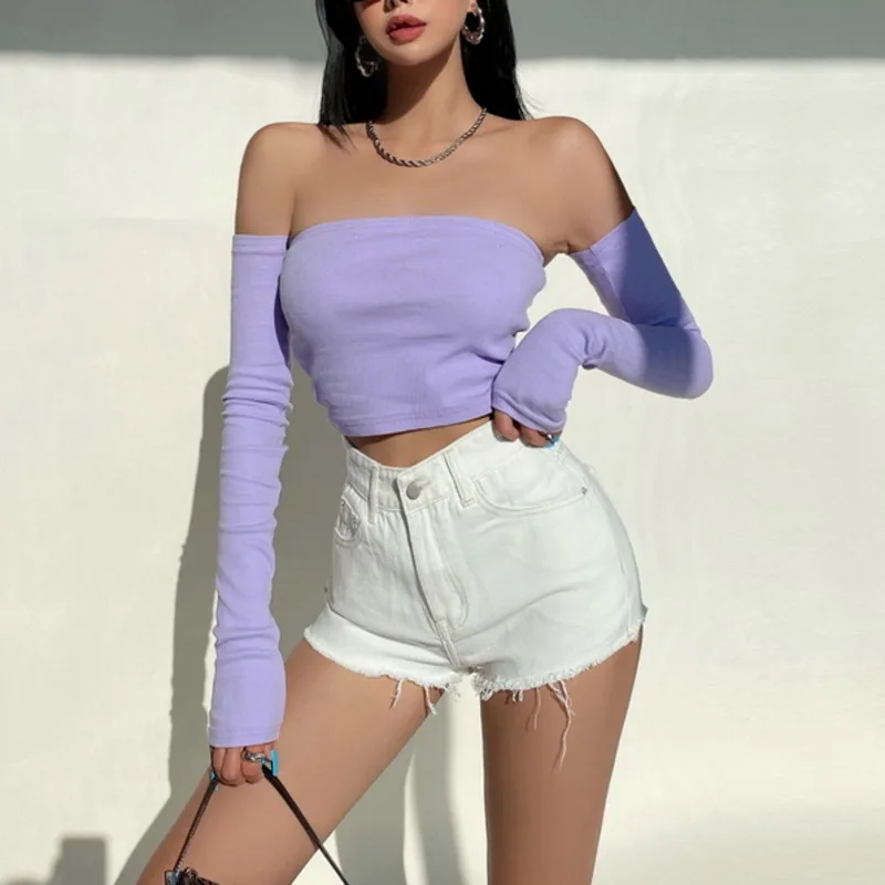 WOMENGAGA Sexy Slash Neck Tight Thin Short Navel Long Sleeve Vest For Women's Summer Hot Sexy Korean Skinny Slim R7Y1
WOMENGAGA Sexy Slash Neck Tight Thin Short Navel Long Sleeve Vest For Women's Summer Hot Sexy Korean Skinny Slim R7Y1