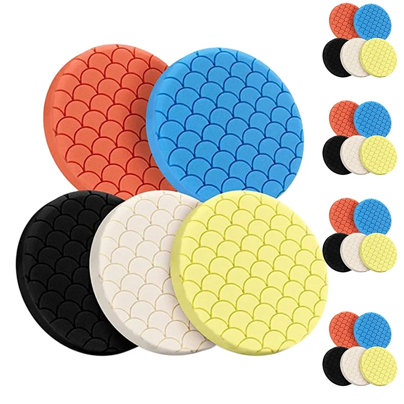 5Pcs Polishing Pads Buffing Sponge Pads Kit for Car Buffer Polisher Sanding, Waxing, Polishing, Sealing Glaze
5Pcs Polishing Pads Buffing Sponge Pads Kit for Car Buffer Polisher Sanding, Waxing, Polishing, Sealing Glaze