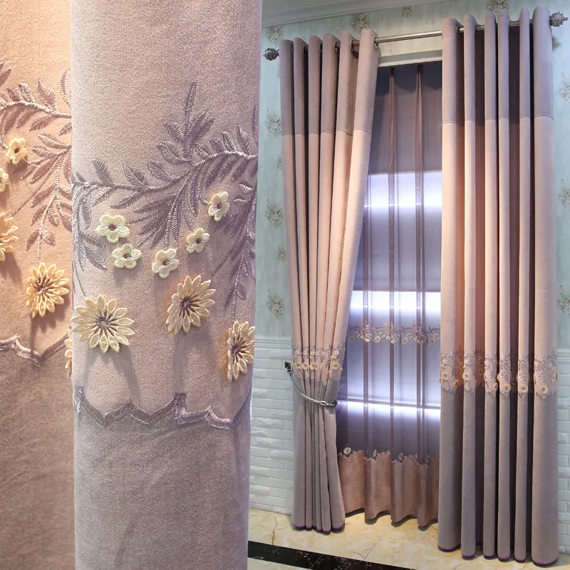 Embossed Chenille Embroidered Curtains Living Room Bedroom Ceiling Windows and Warm Air Curtains Blackout Curtains
Embossed Chenille Embroidered Curtains Living Room Bedroom Ceiling Windows and Warm Air Curtains Blackout Curtains