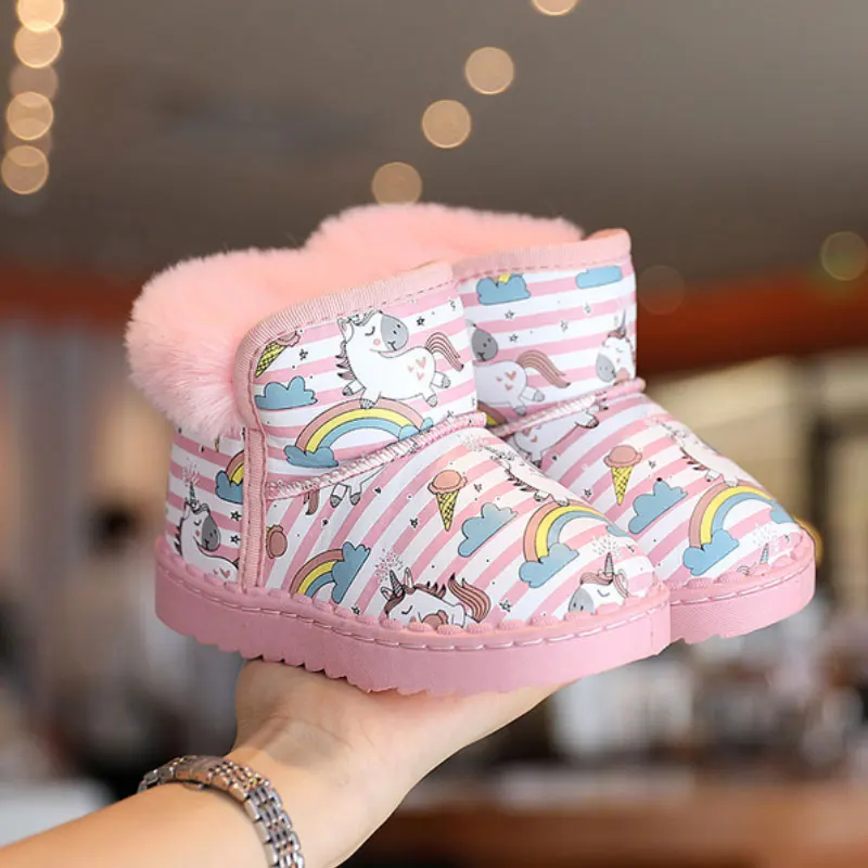 Unicorn Snow Boots Ankle Toddler Girls Boys Plush Winter Warm Skiing Shoes Children Birthday Party Boots Halloween Christmas 3y
Unicorn Snow Boots Ankle Toddler Girls Boys Plush Winter Warm Skiing Shoes Children Birthday Party Boots Halloween Christmas 3y