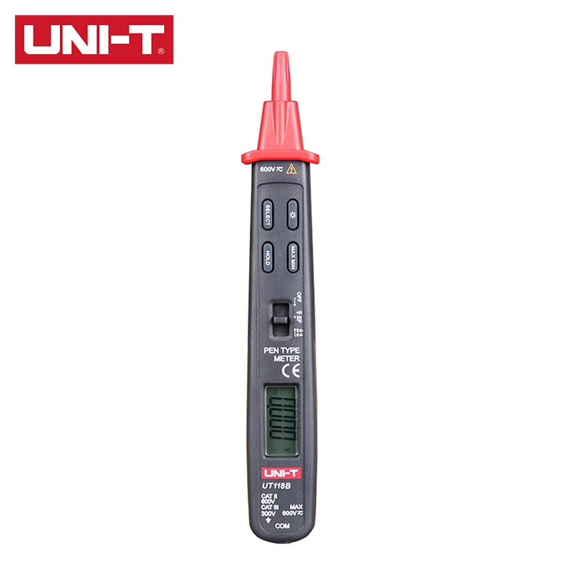 Цифровой мультиметр UNI-T UT118B, 4 раза в секунду, частота дискретизации, ЖК-дисплей, фонарик с подсветкой, максимальные/минимальные режимы, легк...
Цифровой мультиметр UNI-T UT118B, 4 раза в секунду, частота дискретизации, ЖК-дисплей, фонарик с подсветкой, максимальные/минимальные режимы, легк...