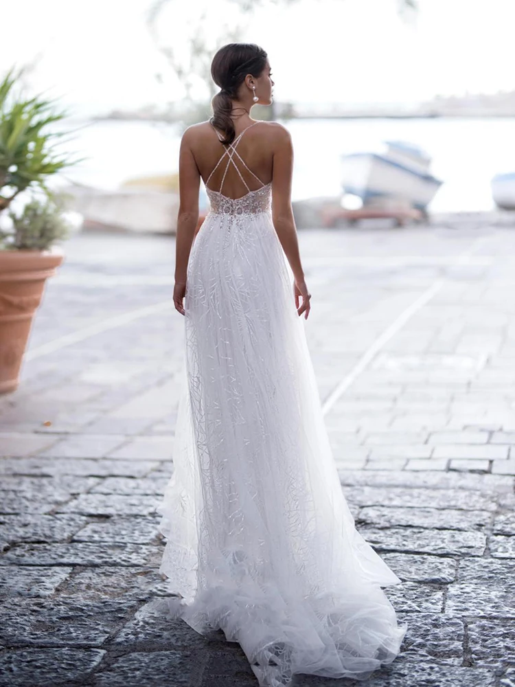 Hi Shy Bride New simple wedding dress backless sleeveless design chiffon lace bride dresses princess dress plus size tailor-made
Hi Shy Bride New simple wedding dress backless sleeveless design chiffon lace bride dresses princess dress plus size tailor-made