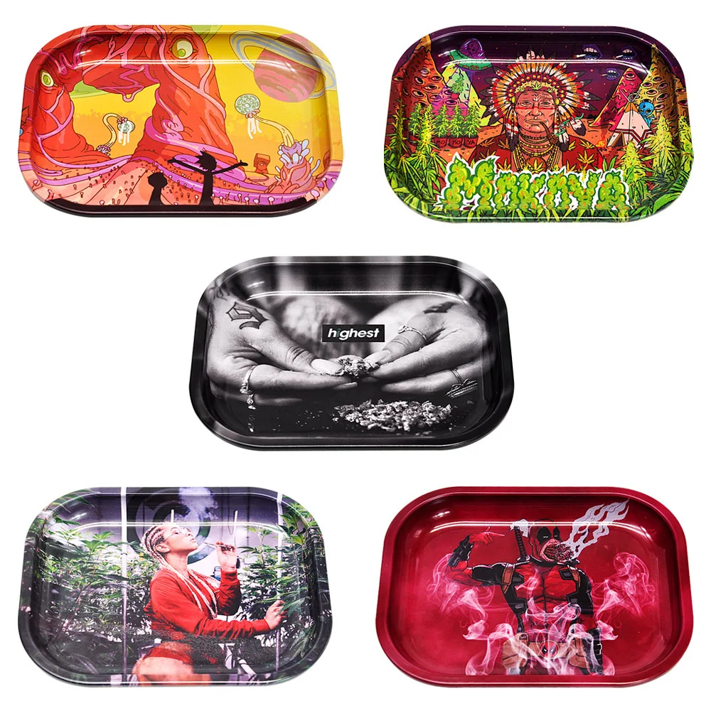 165*126mm up to date Cartoon Tobacco Rolling Tray Metal Rolling Tray Cigarette paper storage tray pipe grinder Tray
165*126mm up to date Cartoon Tobacco Rolling Tray Metal Rolling Tray Cigarette paper storage tray pipe grinder Tray