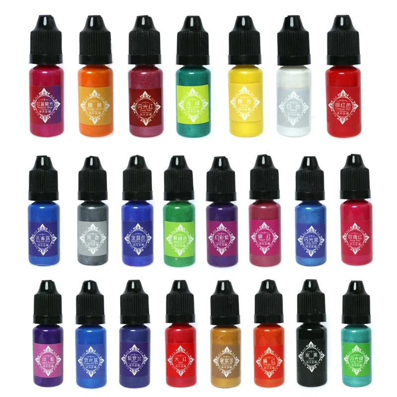 23 Color Pearlescent Resin Pigment Liquid Pearl-luster Resin Colorant Jewelry DIY Crystal Mold Soap Making Drop Shipping
23 Color Pearlescent Resin Pigment Liquid Pearl-luster Resin Colorant Jewelry DIY Crystal Mold Soap Making Drop Shipping