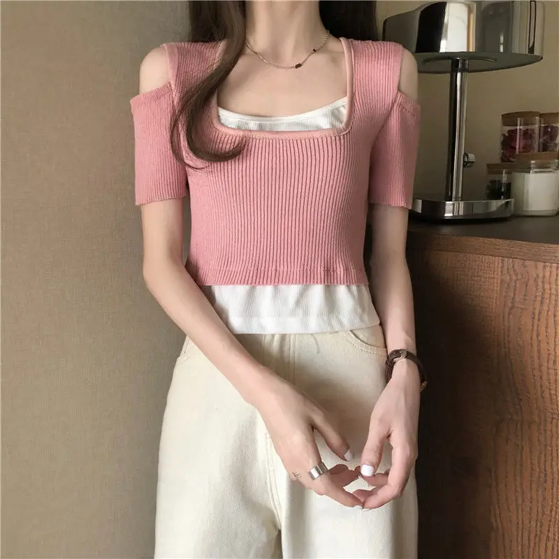 Woman TShirts Women's Short-Sleeved T-shirt Summer 2021 Sweet Cool Top Clothes Crop Top Mujer Camisetas
Woman TShirts Women's Short-Sleeved T-shirt Summer 2021 Sweet Cool Top Clothes Crop Top Mujer Camisetas