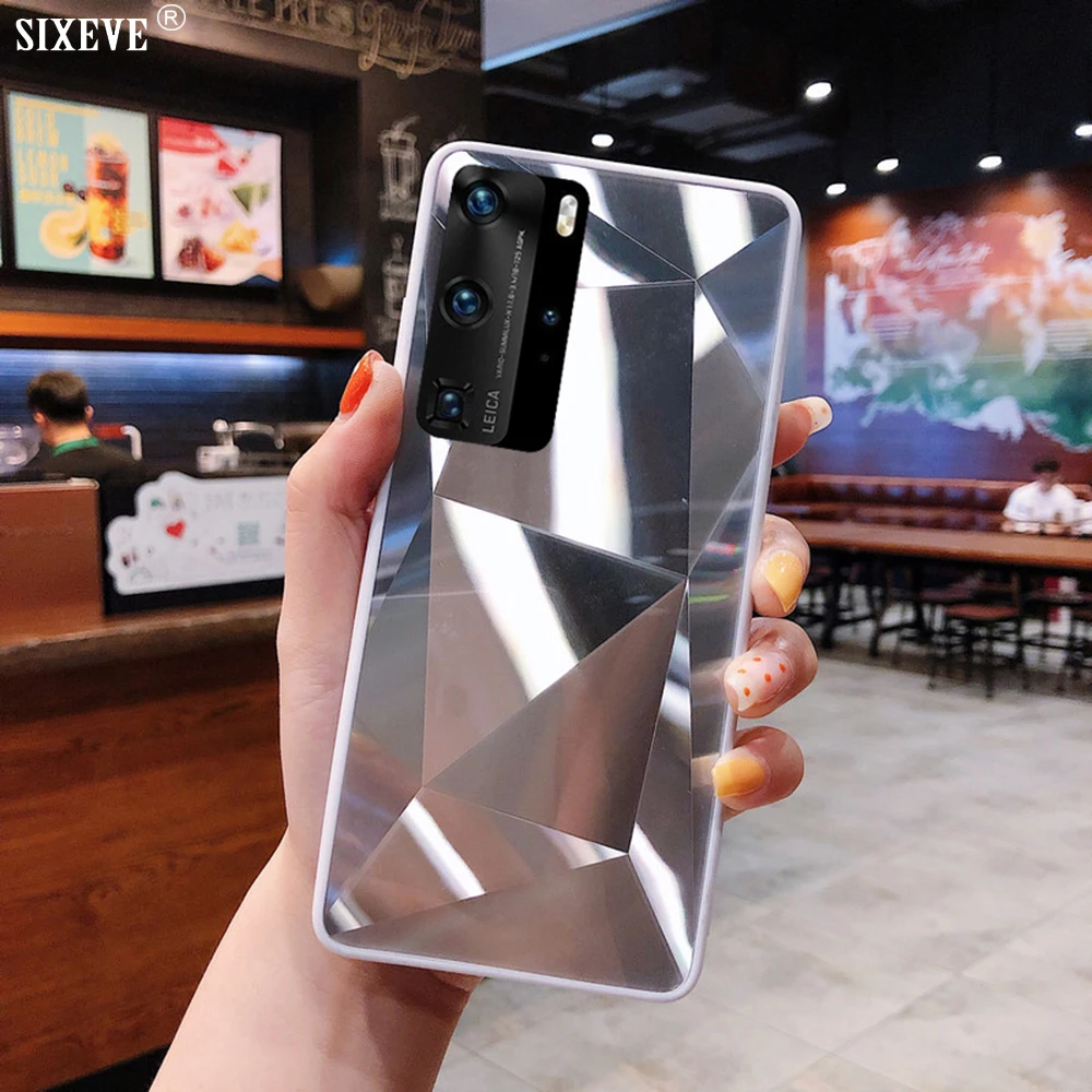 Роскошный уникальный алмазный зеркальный чехол для Samsung Galaxy A10 A20 A30 A40 A50 A70 A31 A41 A51 A6