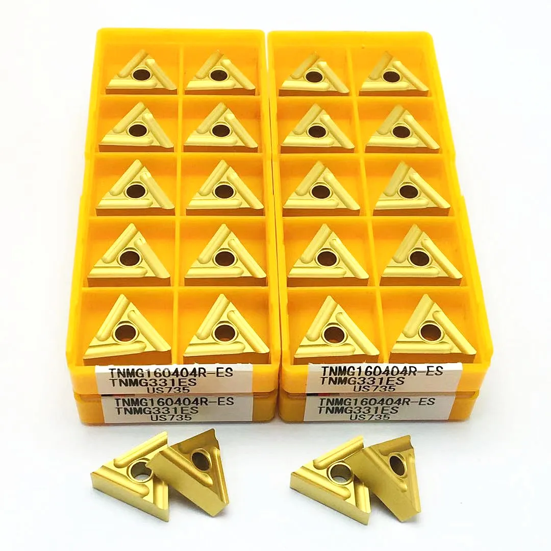 10 pieces of TNMG160404R US735 carbide turning insert external turning tool CNC pin milling lathe milling cutter TNMG 160404R
10 pieces of TNMG160404R US735 carbide turning insert external turning tool CNC pin milling lathe milling cutter TNMG 160404R