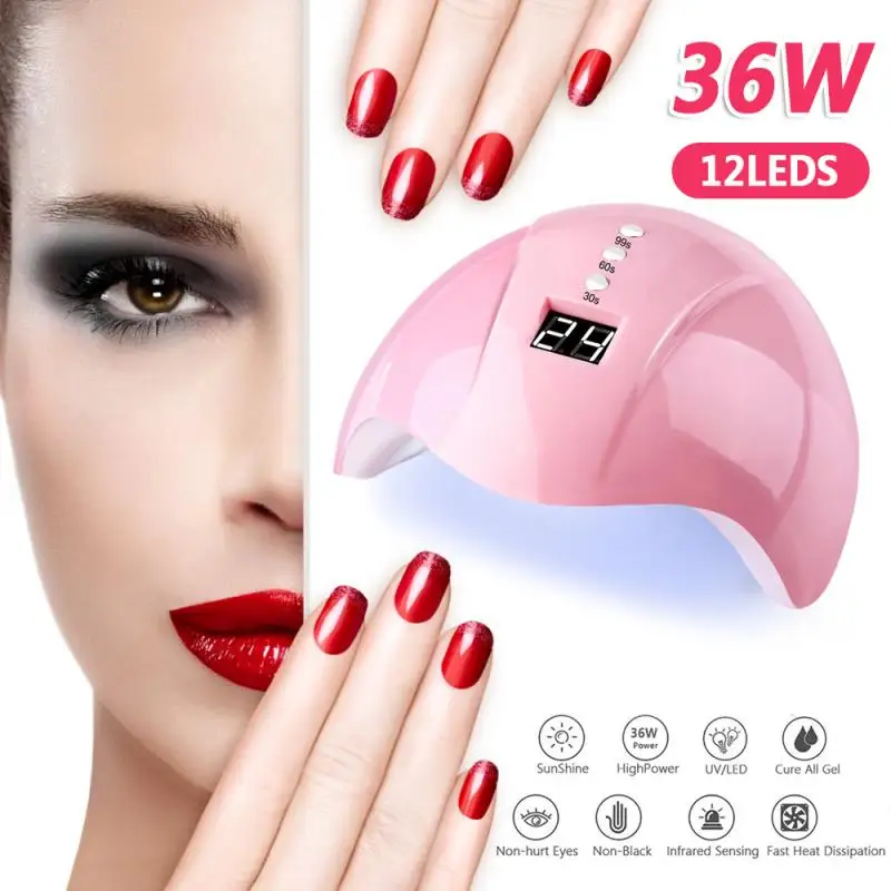36W Smart Sensor Nail Light For Nail Art Decoration Dryer Quick-drying UV Nail Dryer Lamp Intelligent Digital Display
36W Smart Sensor Nail Light For Nail Art Decoration Dryer Quick-drying UV Nail Dryer Lamp Intelligent Digital Display
