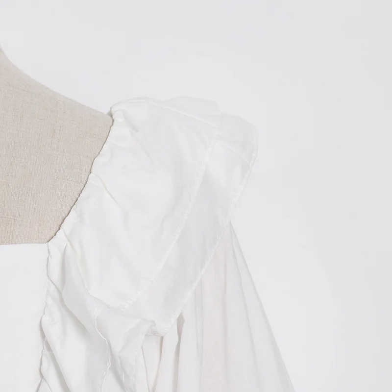 Europe Niche Design 2020 New Fashion Temperament Elegant Square Collar Lantern Sleeve Patchwork Ruffle Short Dress Aa72
Europe Niche Design 2020 New Fashion Temperament Elegant Square Collar Lantern Sleeve Patchwork Ruffle Short Dress Aa72