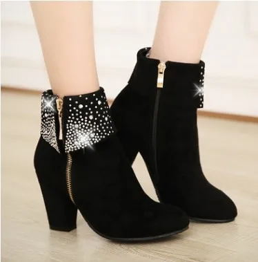 Crystal Boots Women Ankle Boots For Women Hiah Heel Winter Shoes Women Zipper Boots Botas Mujer women shoes
Crystal Boots Women Ankle Boots For Women Hiah Heel Winter Shoes Women Zipper Boots Botas Mujer women shoes