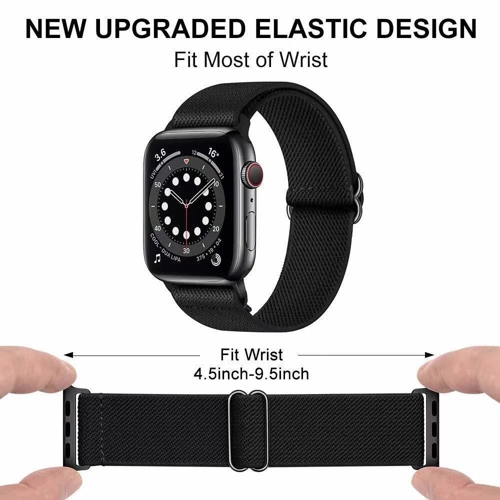 Ремешок нейлоновый для Apple Watch Band 44 мм 40 45 41 42 38 | Наручные часы