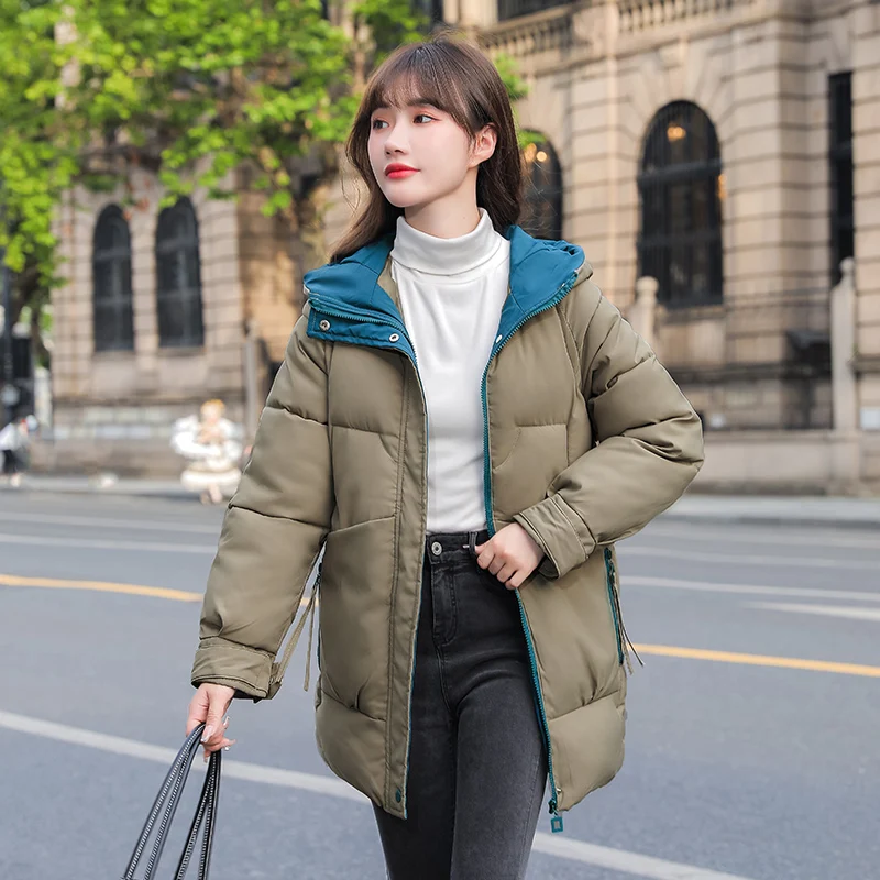 Winter Jacket Women Hooded Parkas Down Cotton-padded Coat Elegant Jackets for Women 2021 Female Midi Loose Clothes Casaco HLY262
Winter Jacket Women Hooded Parkas Down Cotton-padded Coat Elegant Jackets for Women 2021 Female Midi Loose Clothes Casaco HLY262