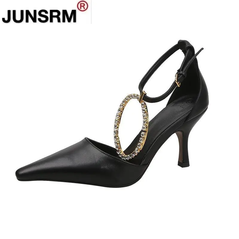 2021 Women's Shoes Elegant Rhinestone High Heels Stiletto Pointed Toe Slim High Heels Summer Women's Fashion Sexy High Heels 
2021 Women's Shoes Elegant Rhinestone High Heels Stiletto Pointed Toe Slim High Heels Summer Women's Fashion Sexy High Heels